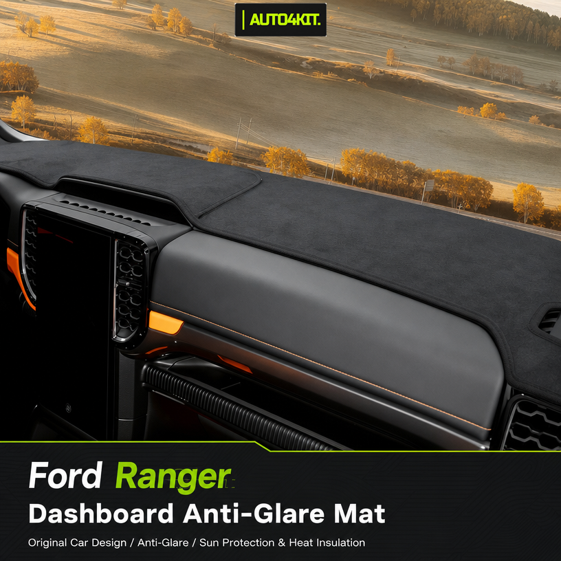 Ford Ranger dashboard mat shown across the upper dashboard
