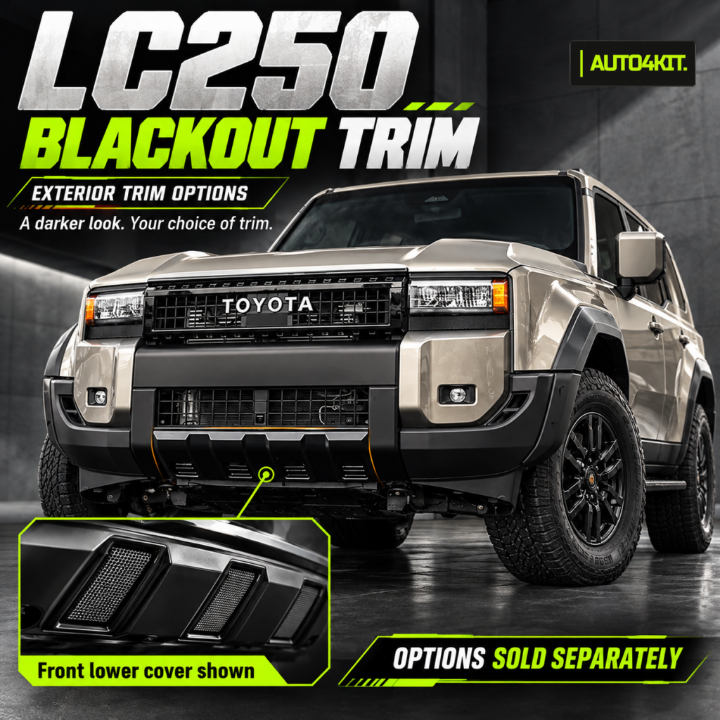 Toyota Prado LC250 exterior blackout trim selection overview