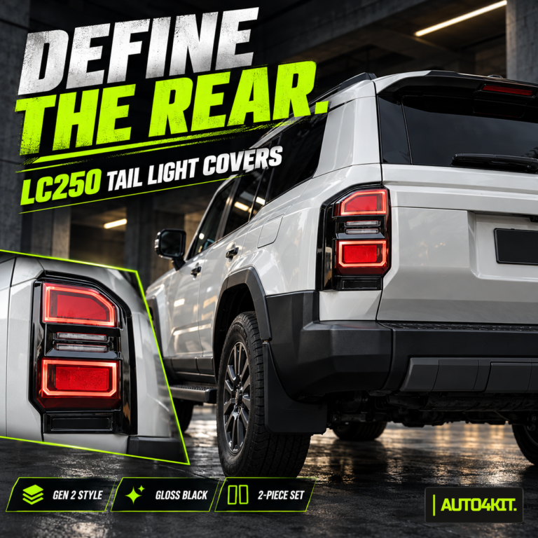 Toyota Prado LC250 Tail Light Cover Options