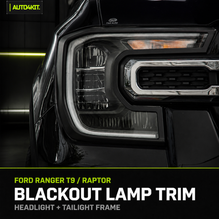 Ford Ranger T9 and Ranger Raptor T9 Blackout Lamp Trim Frames (2023–2026)