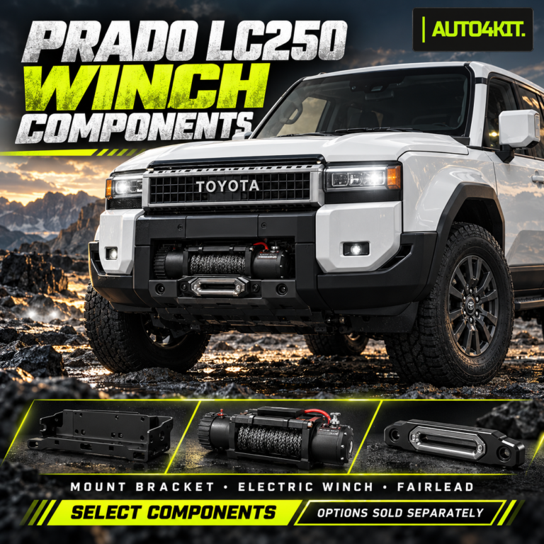 Toyota Prado LC250 Winch Mount, Winch and Fairlead Options