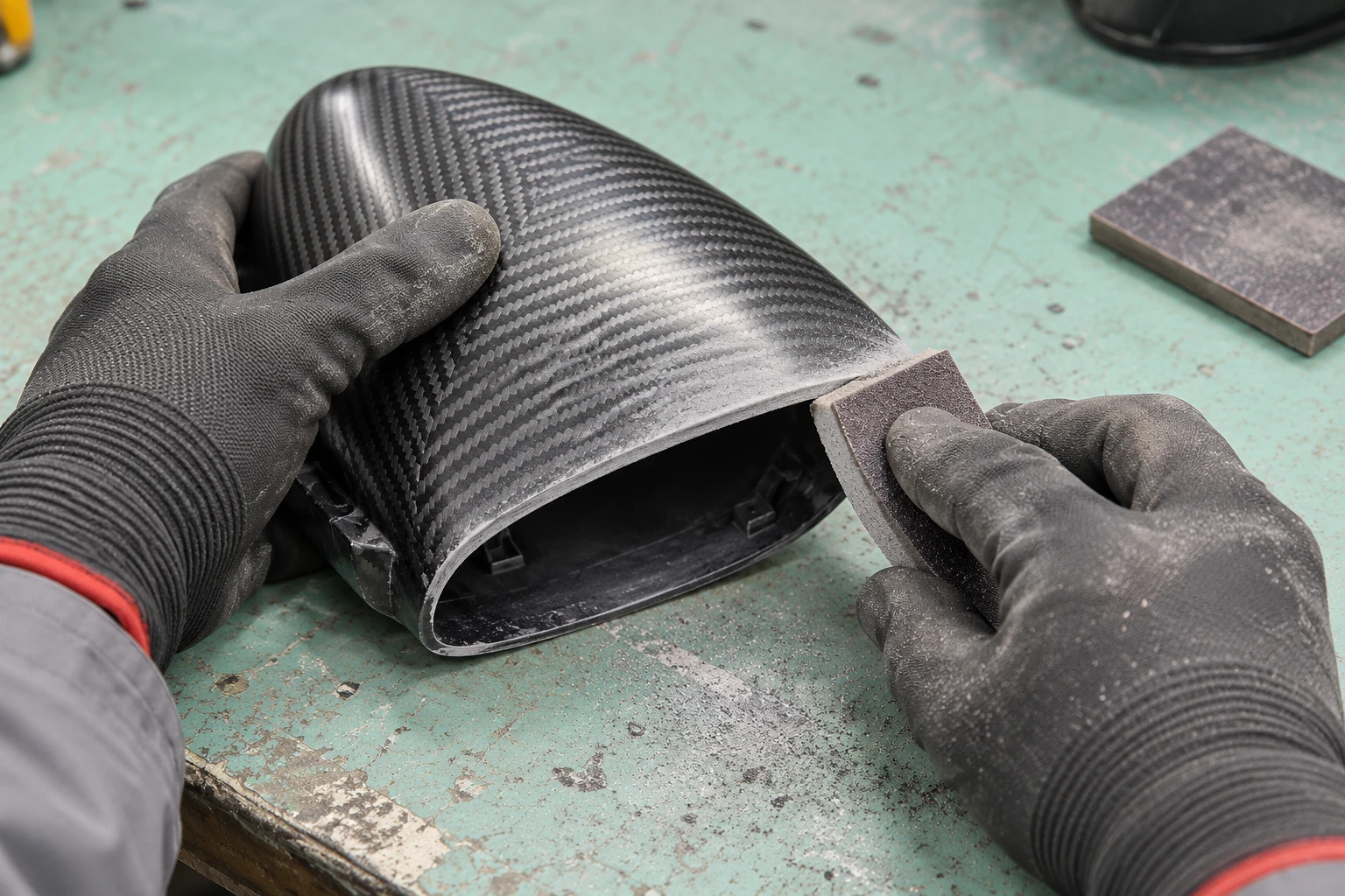 Reference-based illustrative scene: Surface Finishing