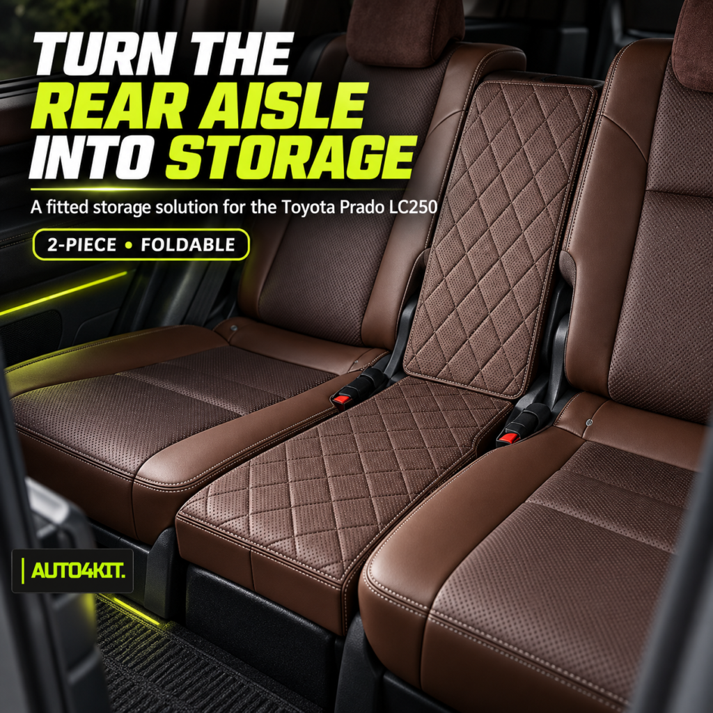 Toyota Prado LC250 rear-seat aisle storage box, main product view