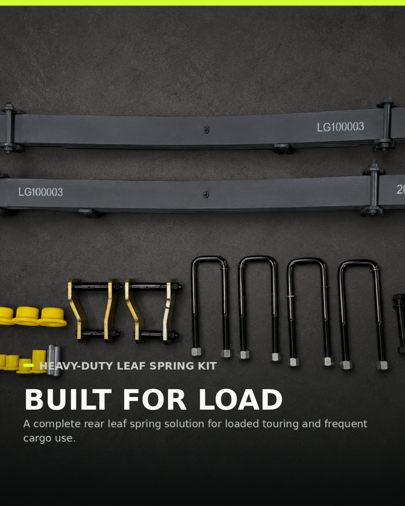 Complete Ford Ranger heavy-duty rear leaf spring kit set with springs and hardware