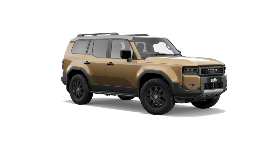 Sand-coloured Toyota Land Cruiser 250 representative vehicle