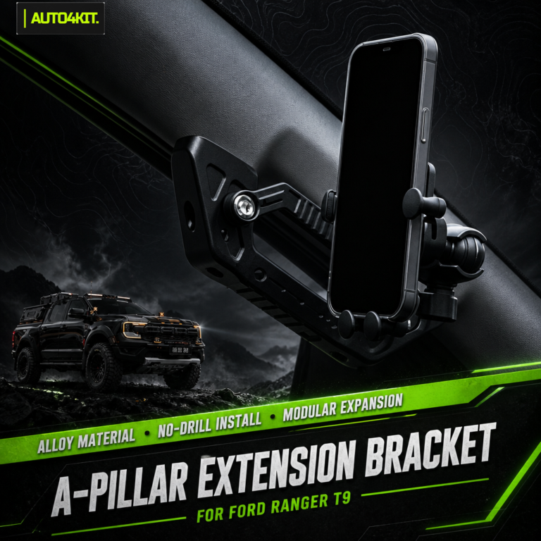Auto4Kit A-pillar grab handle extension bracket with phone holder for Ford Ranger