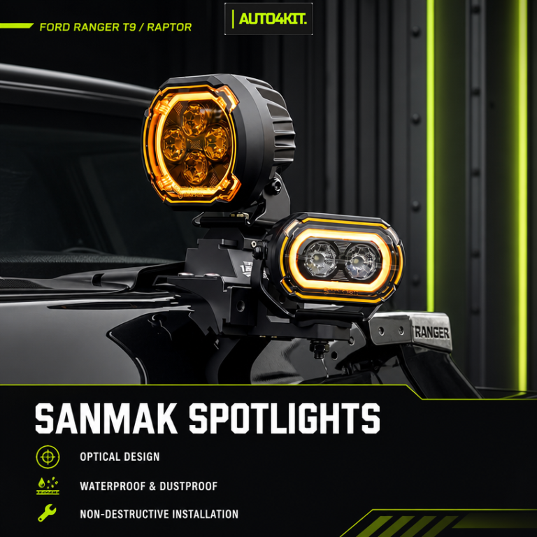 Auto4Kit Ford Ranger Sanmak A-Pillar and Front Bumper Spotlights